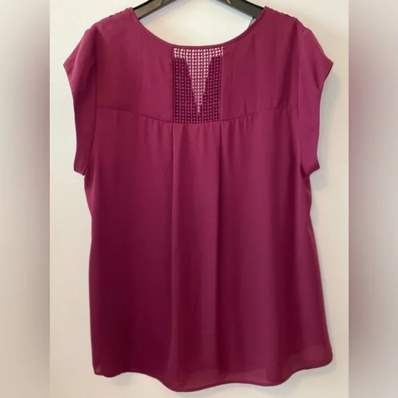 Daniel Rainn Burgundy Blouse - Picture 2 of 3
